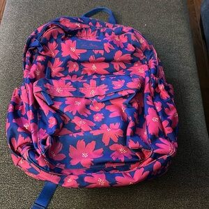 Vera Bradley Large Backpack Art Poppies Pattern